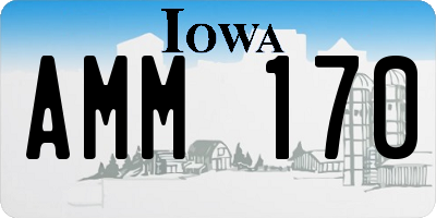 IA license plate AMM170