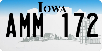 IA license plate AMM172