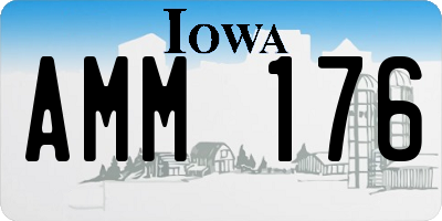IA license plate AMM176
