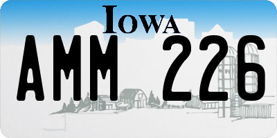 IA license plate AMM226