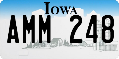 IA license plate AMM248