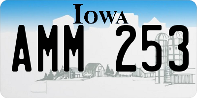 IA license plate AMM253