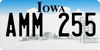 IA license plate AMM255