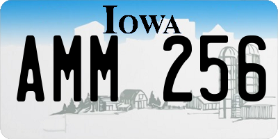 IA license plate AMM256