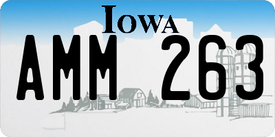 IA license plate AMM263