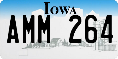 IA license plate AMM264