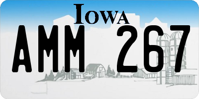 IA license plate AMM267