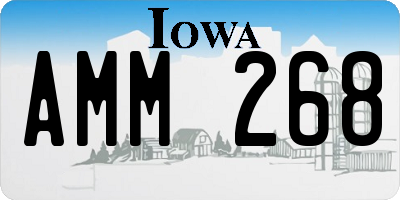 IA license plate AMM268