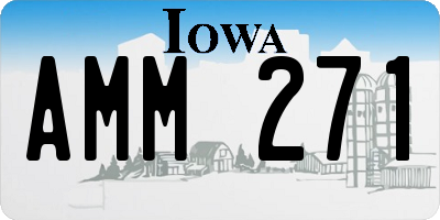 IA license plate AMM271