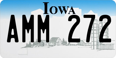 IA license plate AMM272