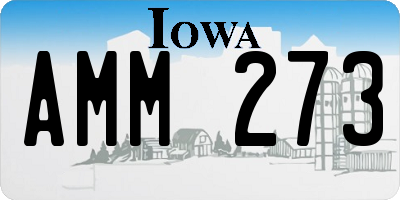 IA license plate AMM273