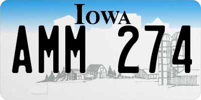 IA license plate AMM274