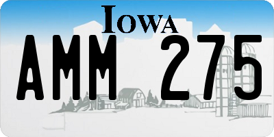 IA license plate AMM275