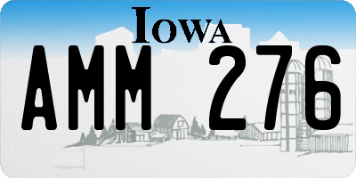 IA license plate AMM276