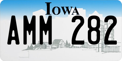 IA license plate AMM282
