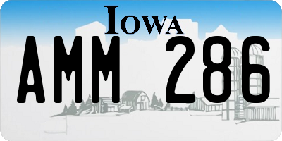 IA license plate AMM286