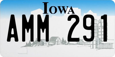 IA license plate AMM291