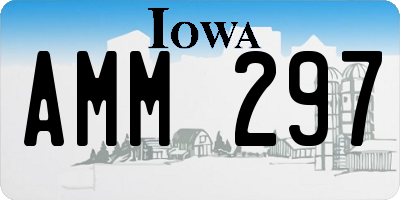 IA license plate AMM297