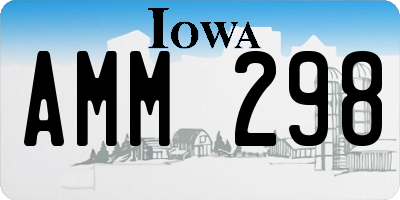 IA license plate AMM298