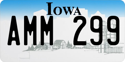 IA license plate AMM299