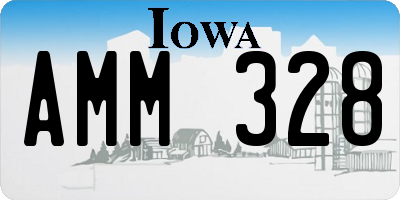 IA license plate AMM328
