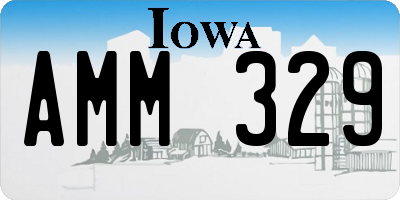 IA license plate AMM329