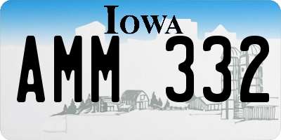 IA license plate AMM332