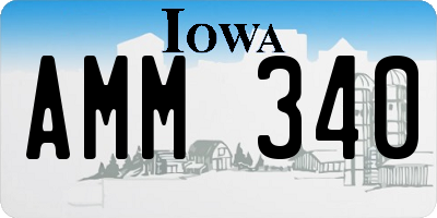 IA license plate AMM340