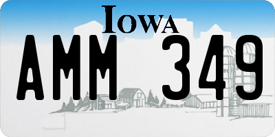 IA license plate AMM349