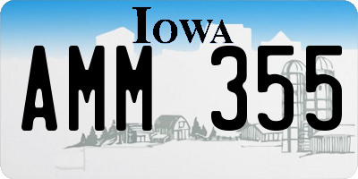 IA license plate AMM355