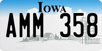 IA license plate AMM358