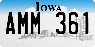 IA license plate AMM361