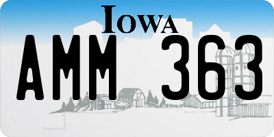 IA license plate AMM363