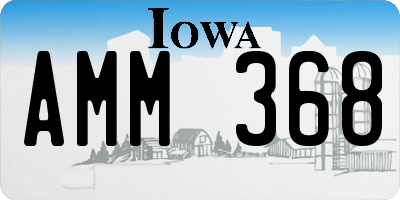 IA license plate AMM368