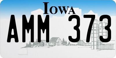 IA license plate AMM373