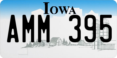 IA license plate AMM395