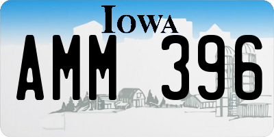 IA license plate AMM396