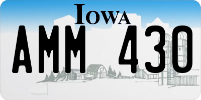 IA license plate AMM430