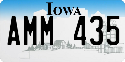 IA license plate AMM435