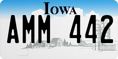 IA license plate AMM442