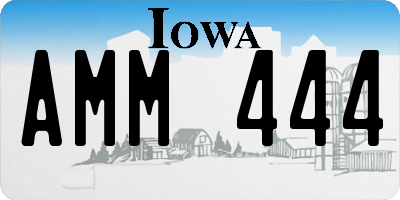 IA license plate AMM444
