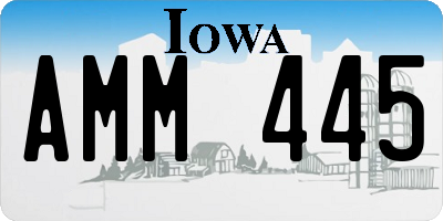 IA license plate AMM445