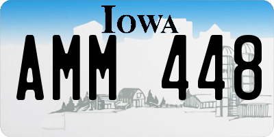 IA license plate AMM448