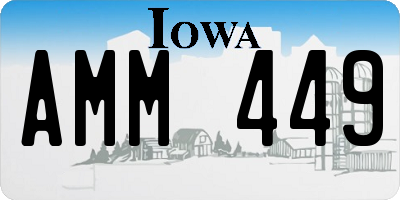 IA license plate AMM449
