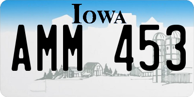 IA license plate AMM453