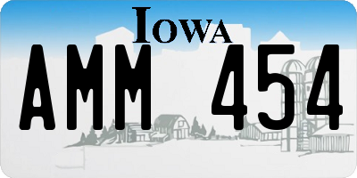 IA license plate AMM454