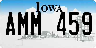 IA license plate AMM459