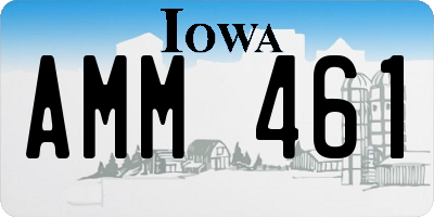 IA license plate AMM461