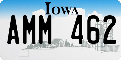 IA license plate AMM462