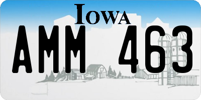 IA license plate AMM463